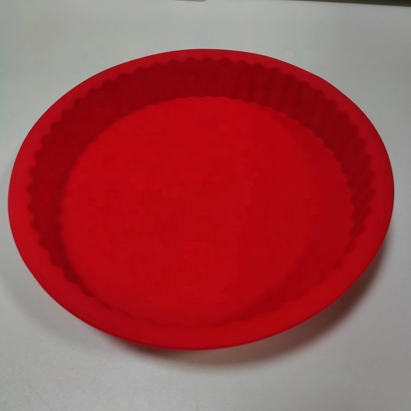 Silicone cake mold High temperature resistant easy to fall off round pizza baking mold