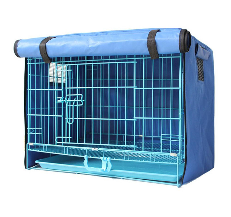 Pet Cat Rabbit Dog Cage Cover Foldable Playpen Crate Cover Breathable Waterproof Sun-proof Windproof Poncho Insulation Cover