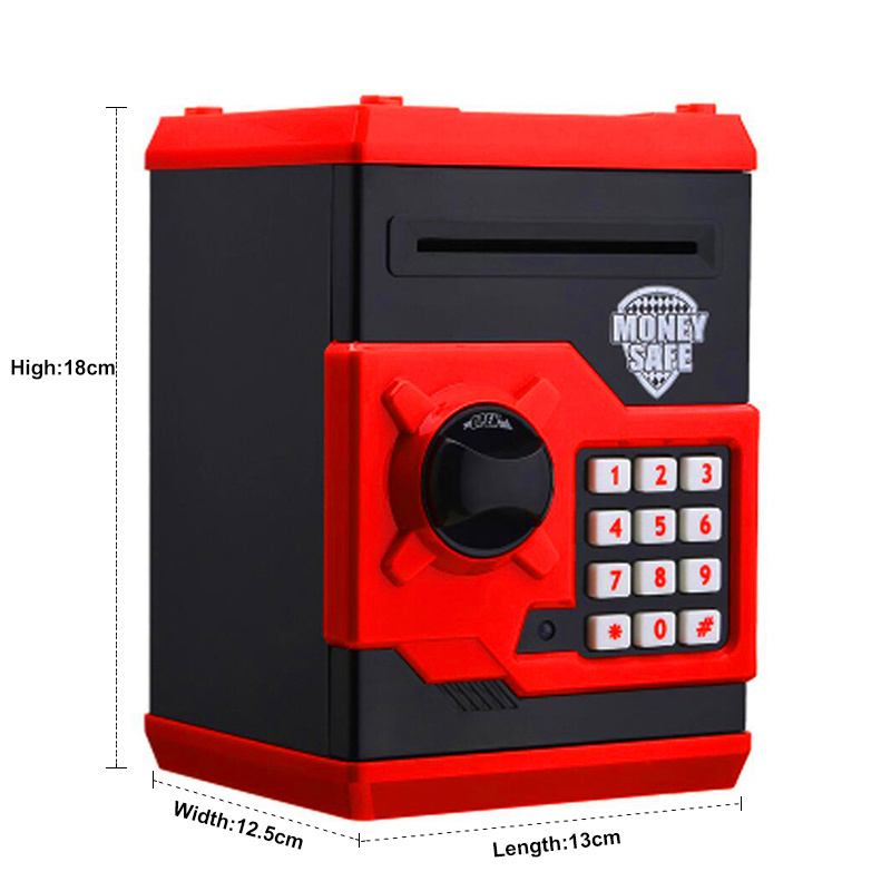 Latest Piggy Bank Mini ATM Money Box Safety Electronic Password Chewing Coin Cash Deposit Machine Gift