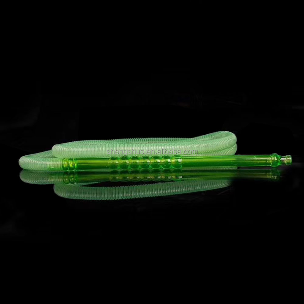 Portable Arab Shisha Silicone Plastic Tubes Disposable Pvc Acrylic Hookah Hose 1.5m/1.8m One-time Use Hose Hookah Accessories