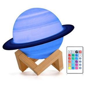 Innovative Desk Magnetic Levitating Table Lamp Floating LED Jupiter Mars Saturn Moon Reading Light