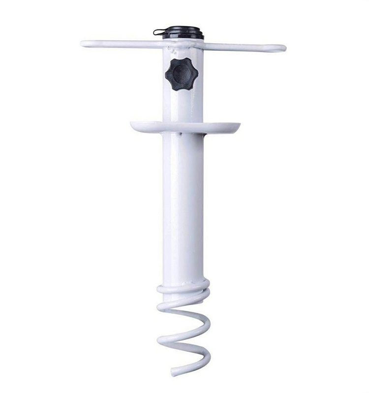 hot sale Umbrella Steel Stand Beach Metal Ground Grass Screw Holder Stands Safe Use Umbrella Stake Sand Anchor