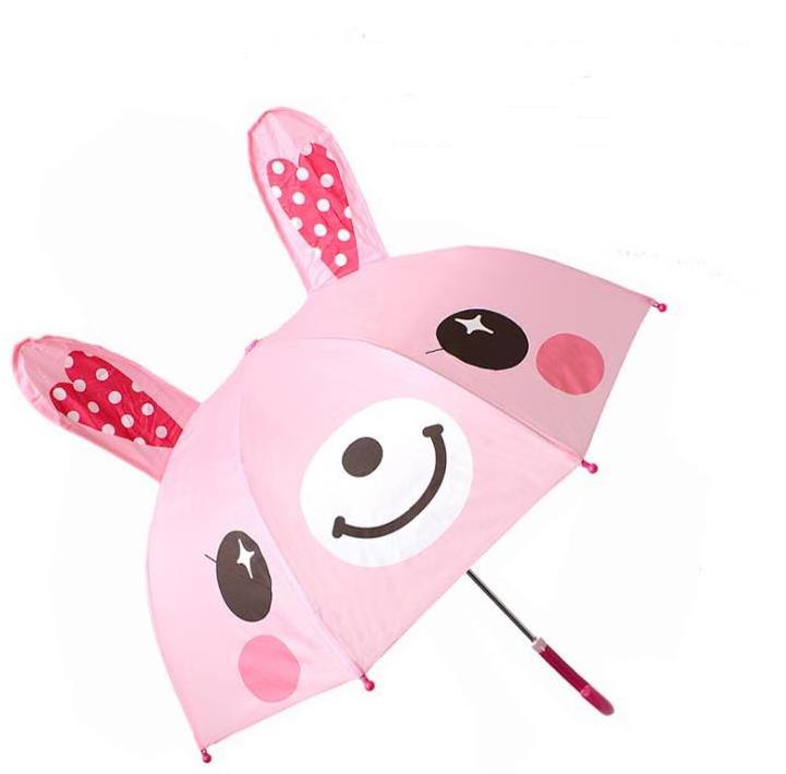 Manual Open Straight Stick Umbrella J Handle Paraplu Cheap Custom 3d Animals Print Child Kids Cartoon Animal Umbrella