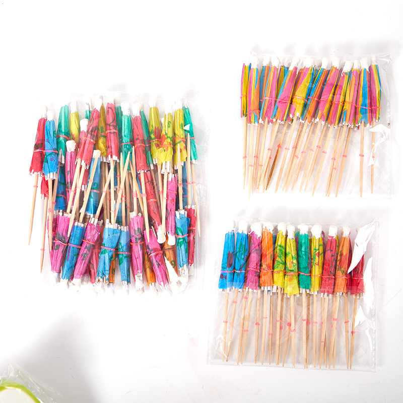 Cocktail Sticks Drink Umbrellas For Summer Tropical Wedding Hawaiian Cupcake Toppers Parasol Cocktail Umbrellas Picks