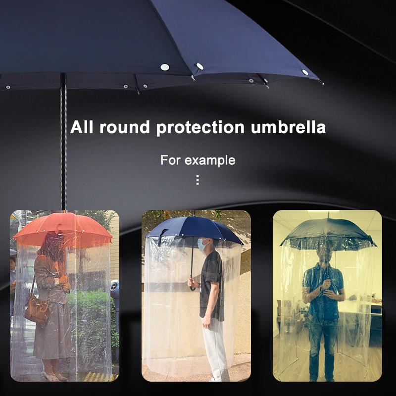 Really Cool Clear Long Full Cover Body Umbrella That Covers Your Body For Sale Dome Umbrella With Pvc Raincoat