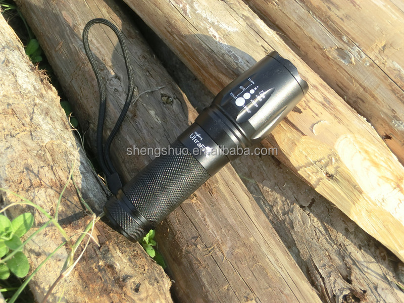 Portable Outdoor Home Emergency Led Flashlight High Lumen T6 Waterproof Led Zoomable Tactical Flashlight