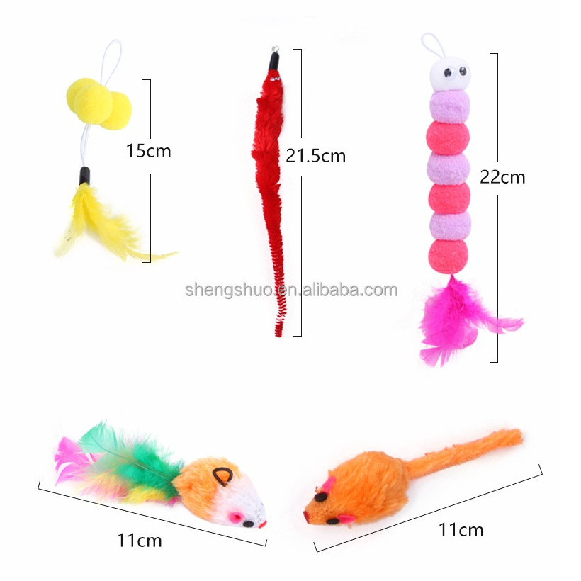 Hanging Door Elastic Funny Cat Toys Pet Cat Accessories Interactive Cat Toy Hanging Clip Door Plush Mouse Toys