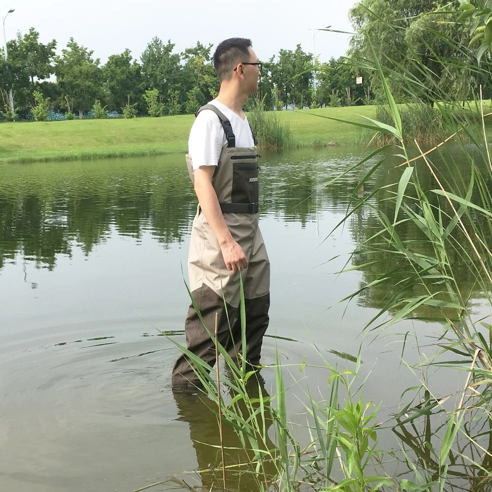 3 or 5 Layer Fishing Waders Hunting Suit Waterproof Wading Pants with Neoprene Boots Waist or Chest Fly Fishing Clothes Overalls