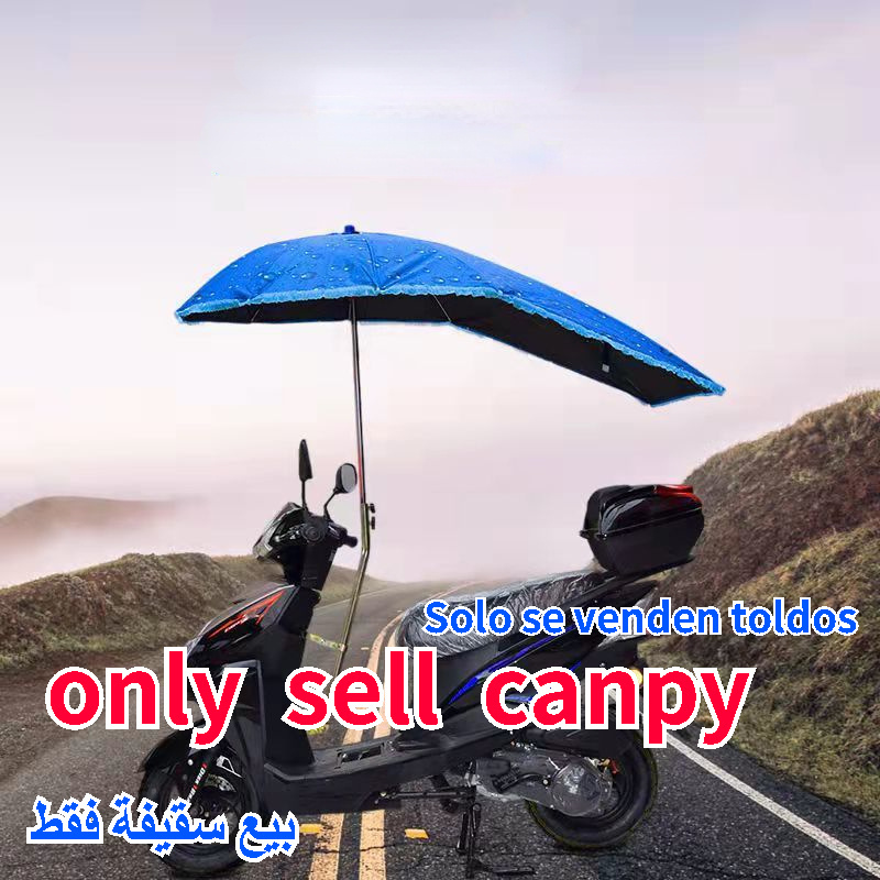 Dovetail Motorcycle Umbrella Motor Rain Shelter Electric Bike Umbrella Outdoor Windproof Sunshade Cover