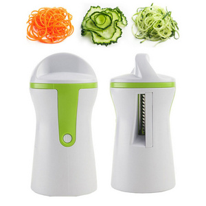 Hot Sale Kitchen Tools Funnel Model Spiral Slicer Vegetable Shred Device Cooking Salad Carrot Cutter