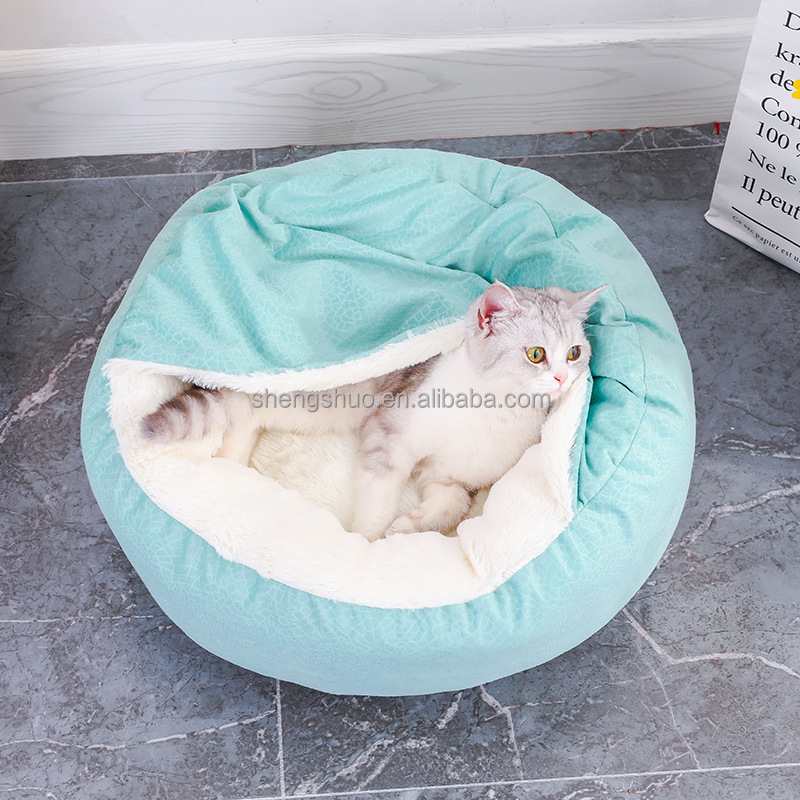 Shell Shape Modern Cat Bed Soft Blanket Cat Bed High Quality Pet Beds