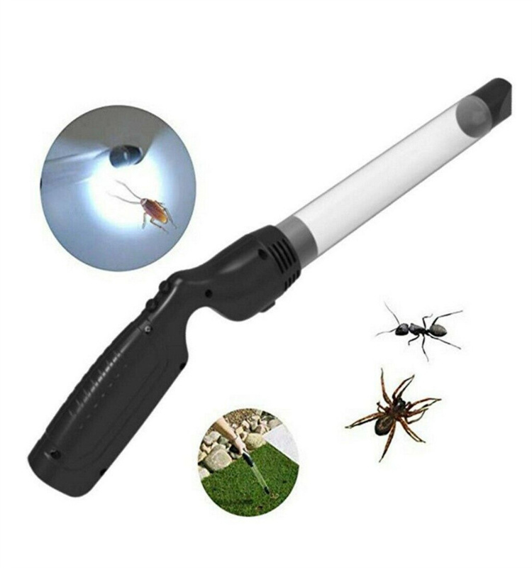 New Electronic Insects Catcher Suction Trap Tube Handheld Bug Fly Vacuum Cleaner Household Insects Fly Catcher Pest Trap Control