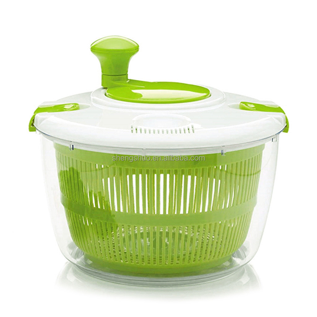 5l Container Commercial Large Capacity Multifunction Plastic Vegetables Dry Salad Food Spinner