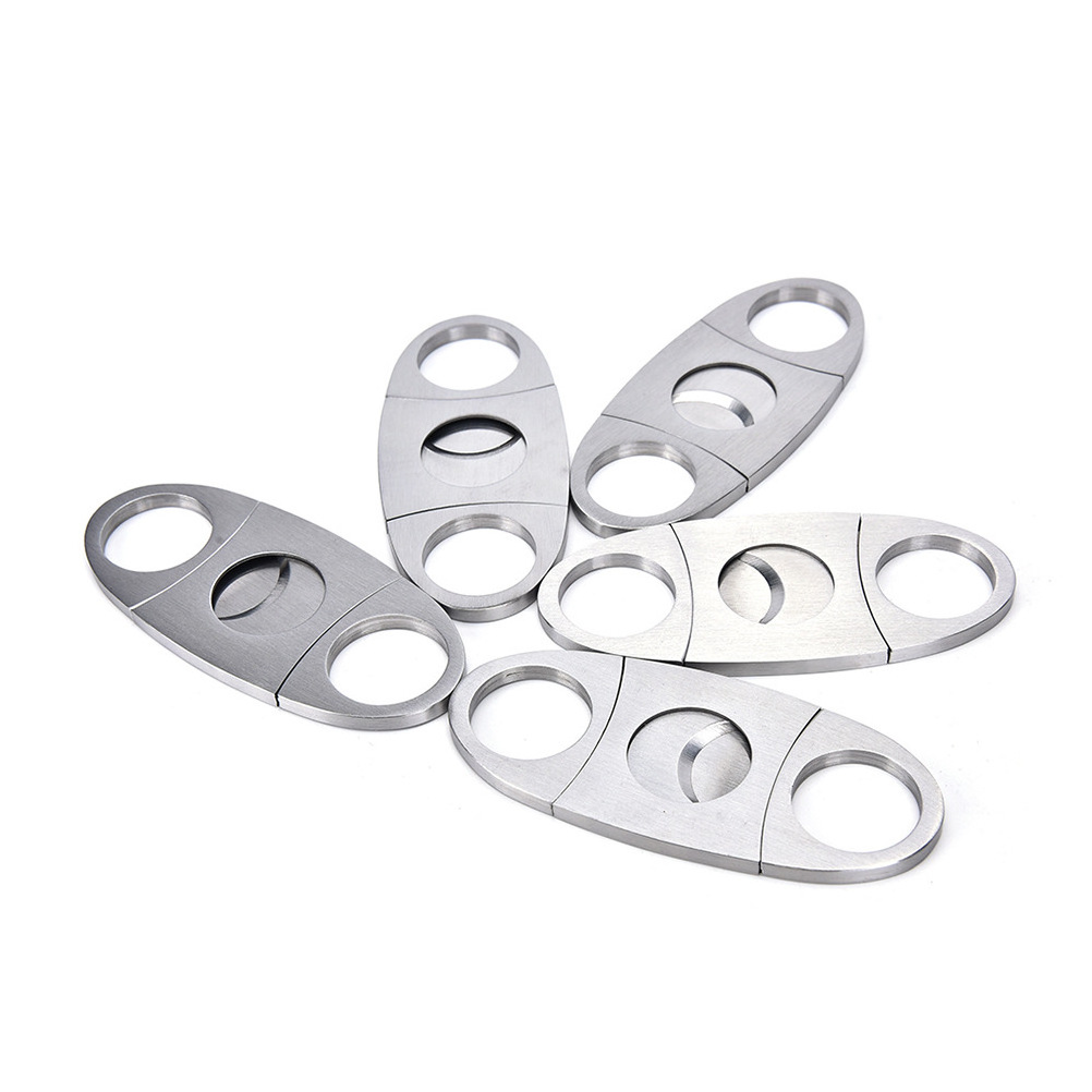 Cigar Accessories Custom Logo Metal Mini Stainless Steel Cigar Cutter For Smoking