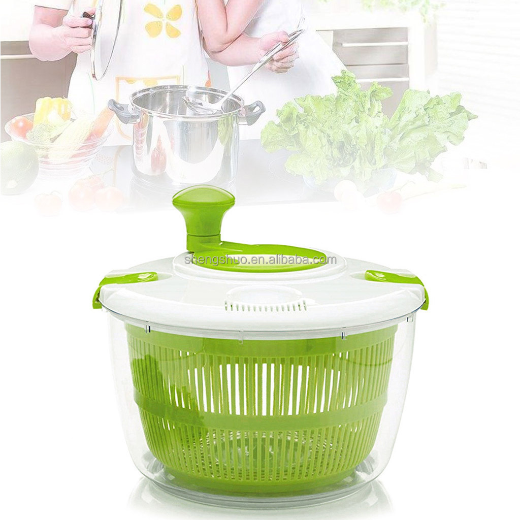 5l Container Commercial Large Capacity Multifunction Plastic Vegetables Dry Salad Food Spinner