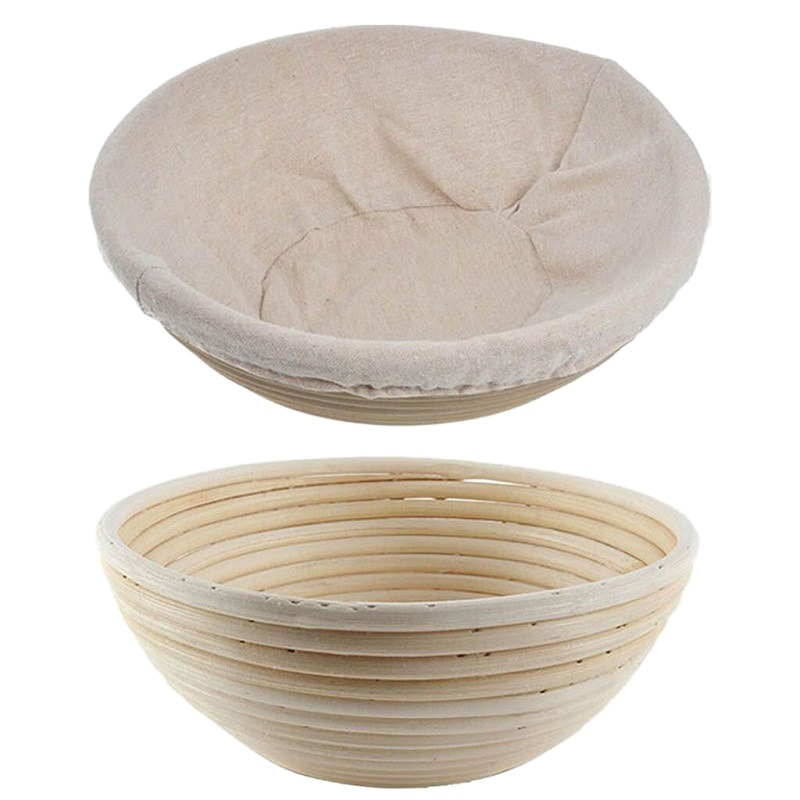 woven rattan round oval home kitchen whole sale Customized Handmade Bread Proofing Basket Rattan Bread Fermentation Basket Set