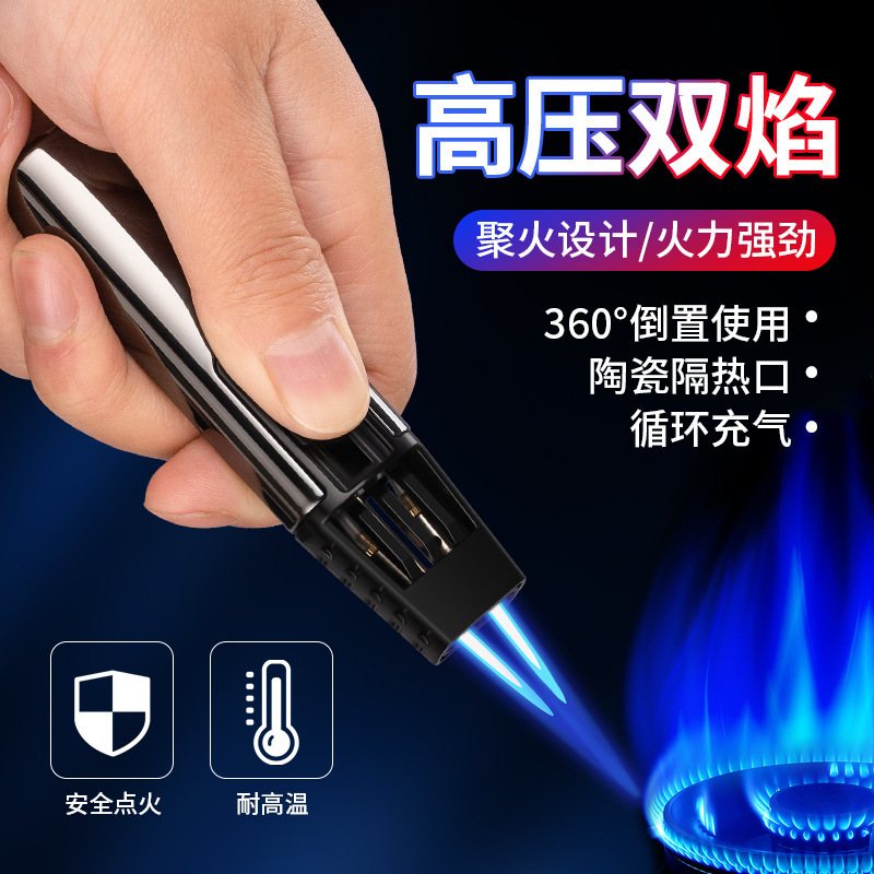 Wholesale High-end Lighters Black Yellow White Gas Lighter For A Picnic