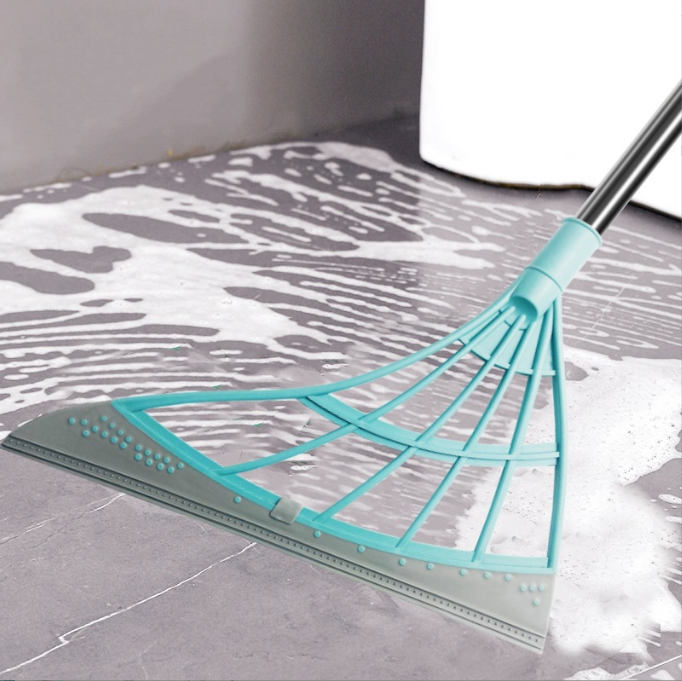 Dust Cleaning Rubber Broom Wiper Mop Floor Scraper Multifunctional Silicone Scraping Broom