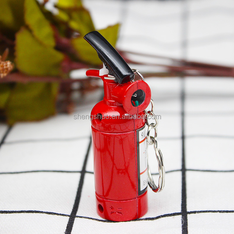 Creative Boutique Metal Keychain Lighter Personalized Cigar New Peculiar Fire Extinguisher Lighter Wholesale