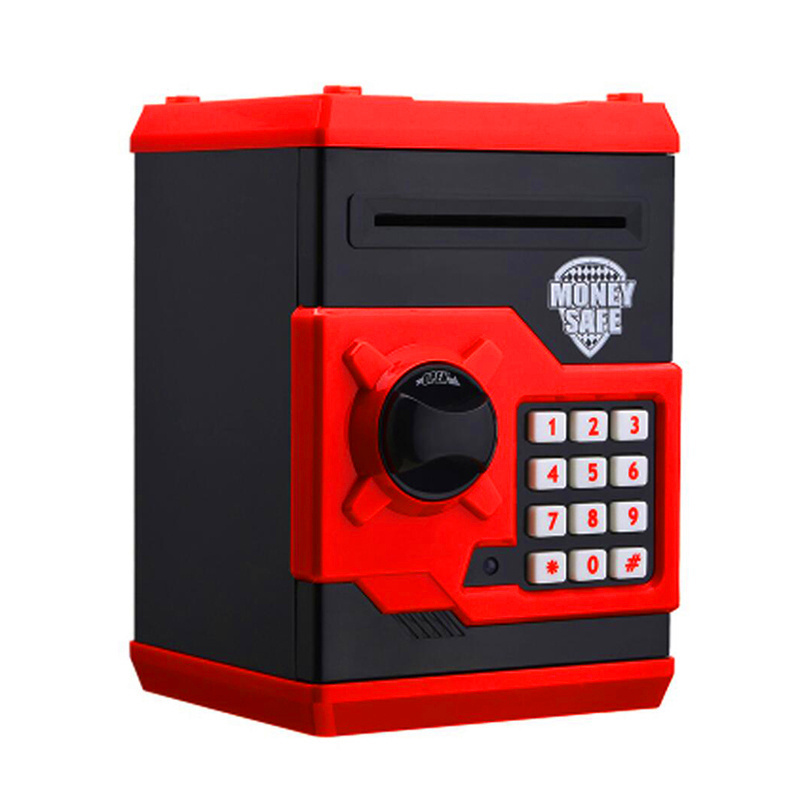 Latest Piggy Bank Mini ATM Money Box Safety Electronic Password Chewing Coin Cash Deposit Machine Gift