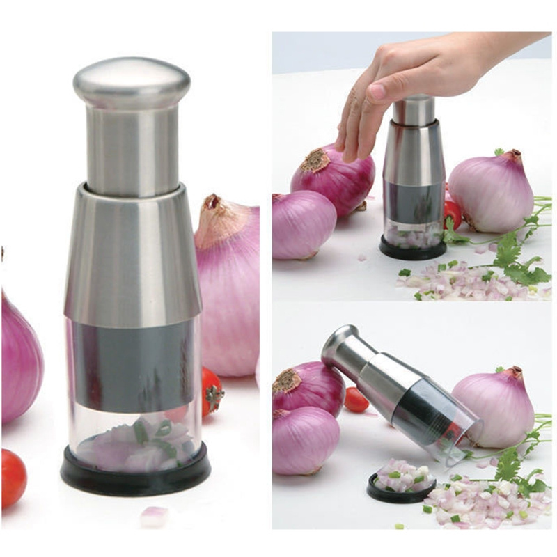 Food Chopper Slap it Vegetable Dicer Safe Mincer Onions Garlic Salads & Veggies Easy to Clean Kitchen Accessories Q1FD