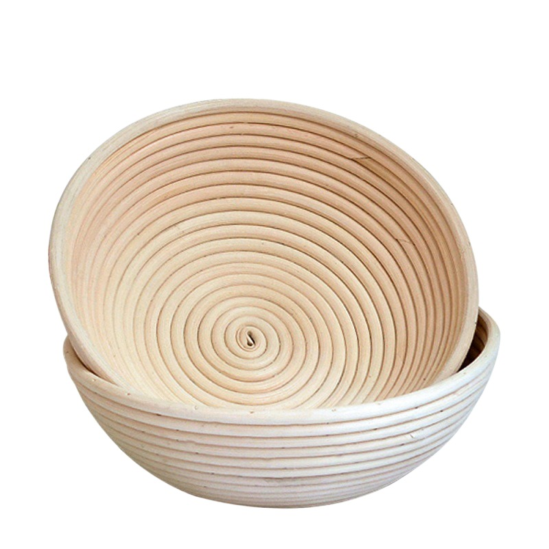 woven rattan round oval home kitchen whole sale Customized Handmade Bread Proofing Basket Rattan Bread Fermentation Basket Set