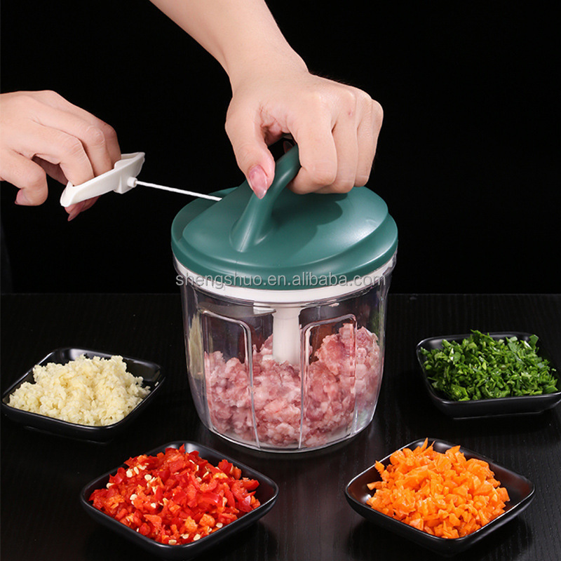 Kitchen Garter Garlic Grinder Manual Food Chopper Hand Meat Grinder