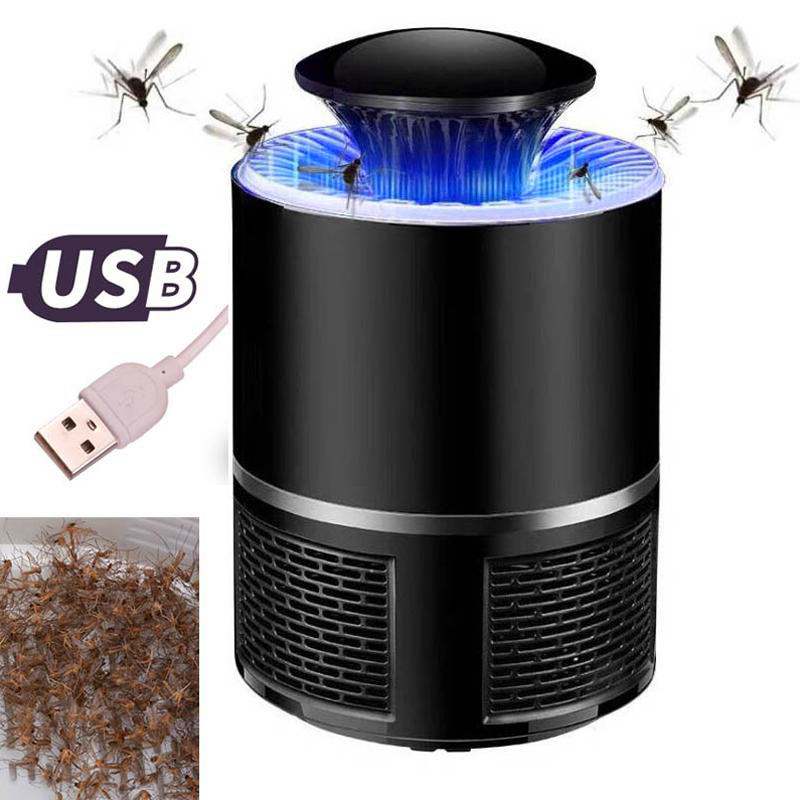 Mosquito Killer Trap Lamp Chemical-free USB Powered LED Photocatalyst Fly Bug Electric Lamp