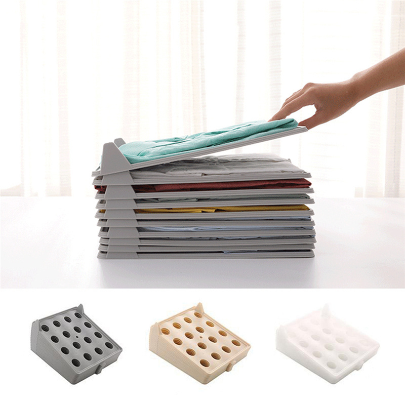 New Home Creative Closet Fast Clothes Fold Board Clothing Organization Shirt Folder Travel Backpack T-shirt Folder