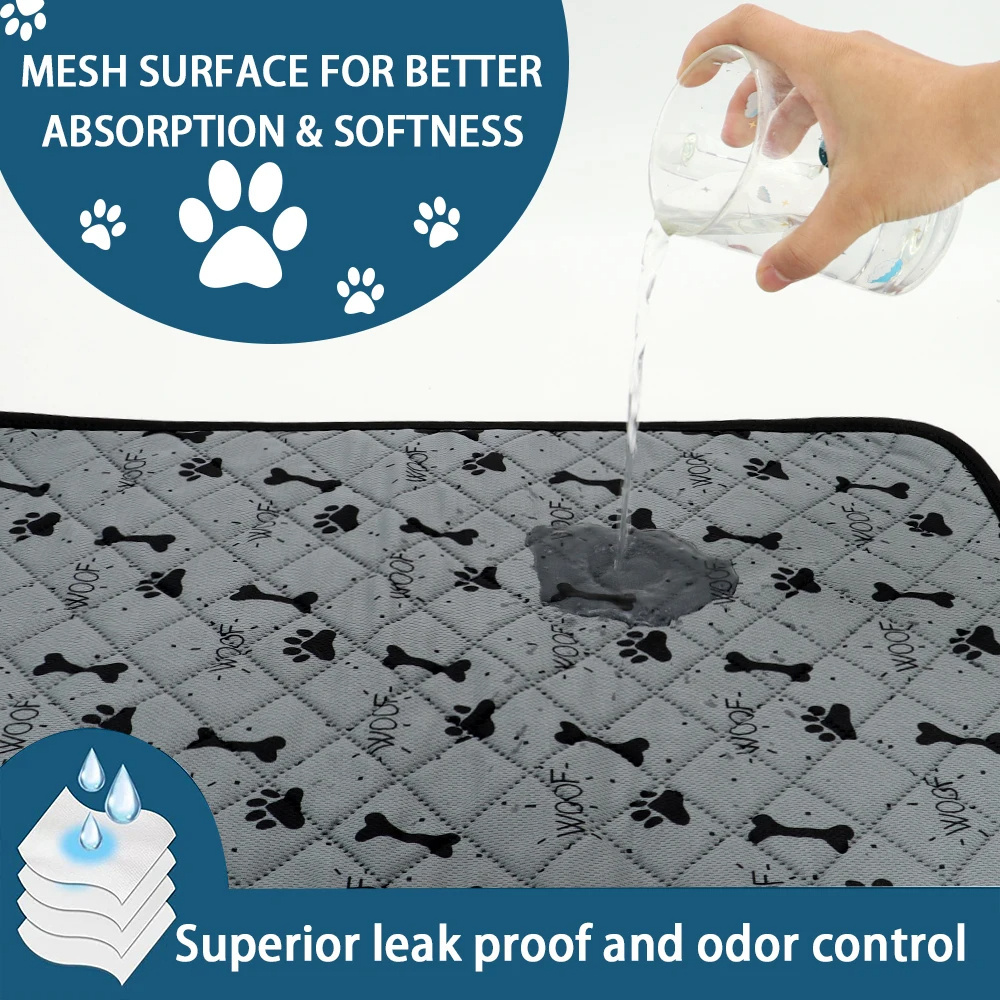 Reusable Dog Urine Mat Washable Soft Pet Cat Diaper Bed Pad Absorbent Small Medium Large Dogs Diapers Pee Pads For Sofa Car