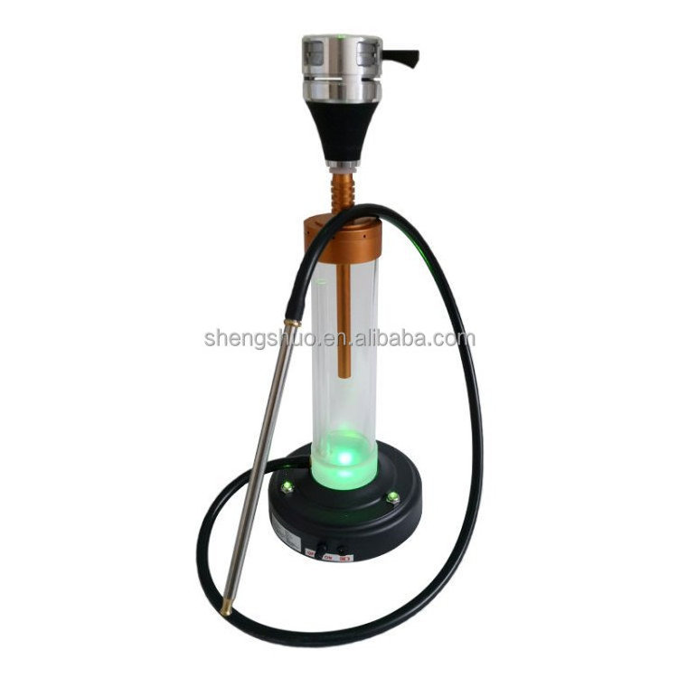 Hot Sell Single Hose Hookah Set Acrylic Shisha With Led Light Laser Base For Chicha Lounge Shisha Bar Electric Hookah Shisha