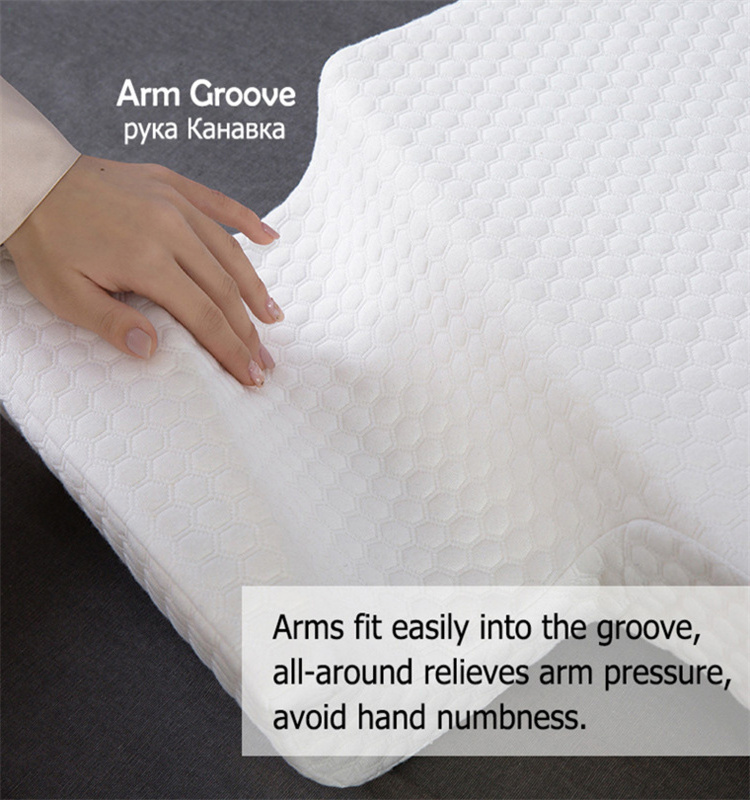 Ergonomic Pillow for Couple Side Sleepers Contour Memory Foam Pillow Basic Bed Neck Protection Arm Rest