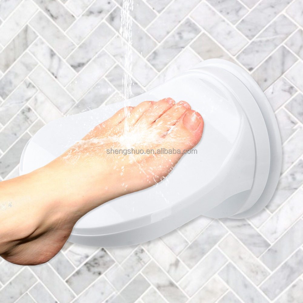 Bathroom Shower Foot Rest Shaving Leg Step Aid Grip Holder Pedal Step Suction Cup 17X13CM Non Slip Foot Pedal