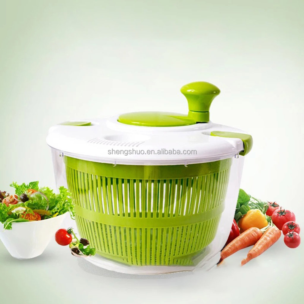 5l Container Commercial Large Capacity Multifunction Plastic Vegetables Dry Salad Food Spinner