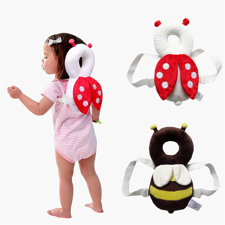 Baby Bedding Backpack Mat Baby Head Protection Pillow Toddler Headrest Pad Neck Protector Wings Nursing Drop Resistance Cushion