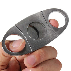 Cigar Accessories Custom Logo Metal Mini Stainless Steel Cigar Cutter For Smoking