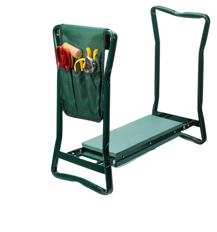 High quality low price Folding Garden Kneeler Bench Stool Heavy Duty Kneeling Pad and Seat with Tool Pouch