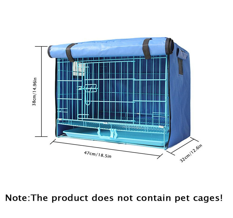 Pet Cat Rabbit Dog Cage Cover Foldable Playpen Crate Cover Breathable Waterproof Sun-proof Windproof Poncho Insulation Cover