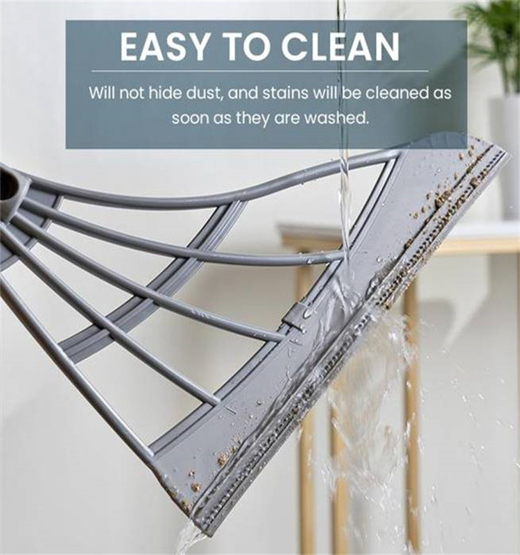 Dust Cleaning Rubber Broom Wiper Mop Floor Scraper Multifunctional Silicone Scraping Broom