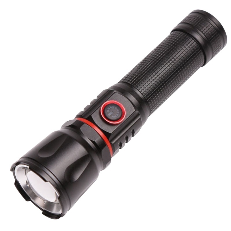 P50 Wick Large-capacity Battery Aluminum Torch Strong Light Type-c Direct Usb Output Zoom Cob Soft Flashlight Tail With Magnet