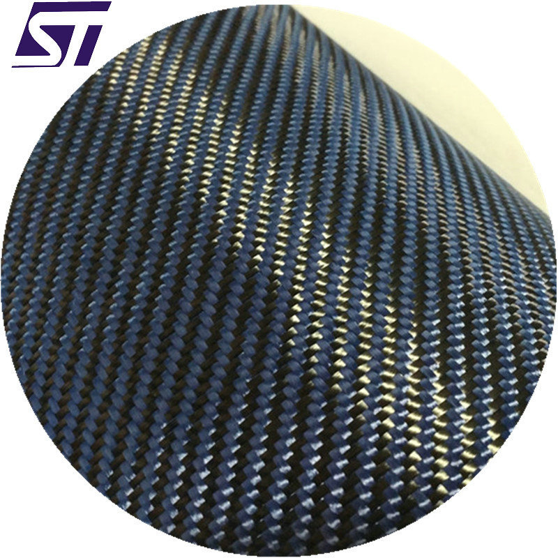 Professional twill carbon and  fiber fabric crossed