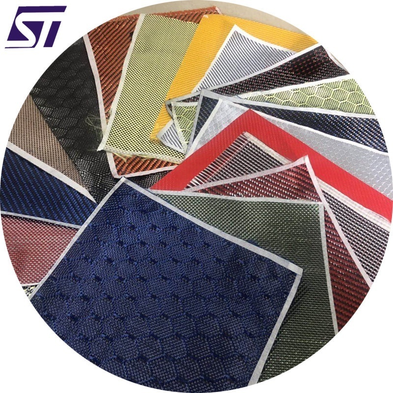 A4 paper size carbon and aramid fiber hybrid fabric 20 kinds carbon and aramid fabric sqmples