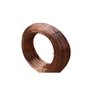 0.6-1.6mm red copper coated mild steel wire copper-plated iron wire is used for the process