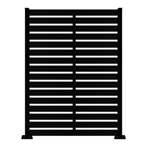 Modern garden villa house aluminum shutters metal door fence design