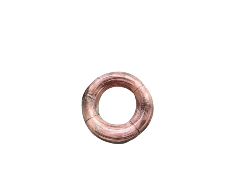 0.6-1.6mm red copper coated mild steel wire copper-plated iron wire is used for the process