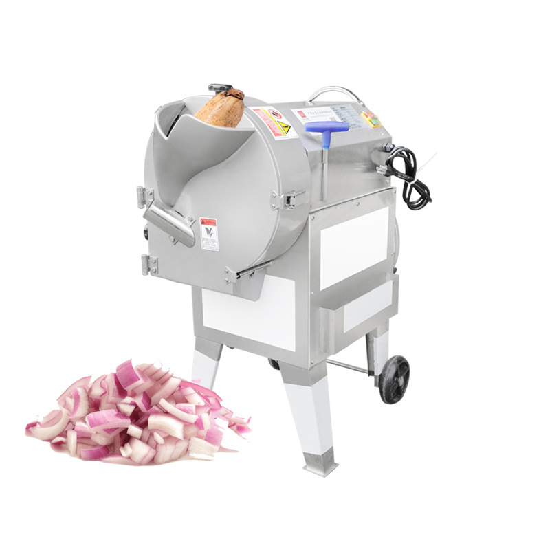 Automatic Onion Cubes Cutting Machine Shredder For Cabbage Vegetable Cutter Machine Electric