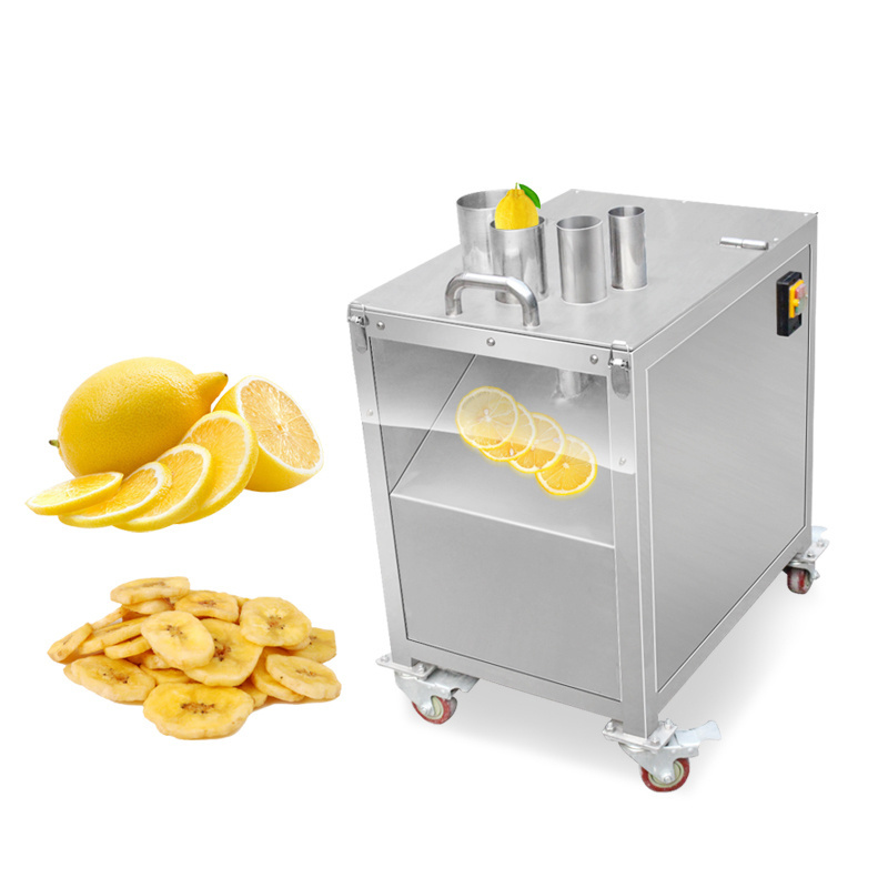 Commercial Stainless Steel Lemon Slicing Machine Banana Slicing Machine Banana Plantain Chip Slicer  100kg/h