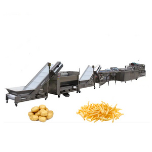 ST Potato Washing And Peeling Machine French Fries Cutting Machine Frozen Potato Production Line