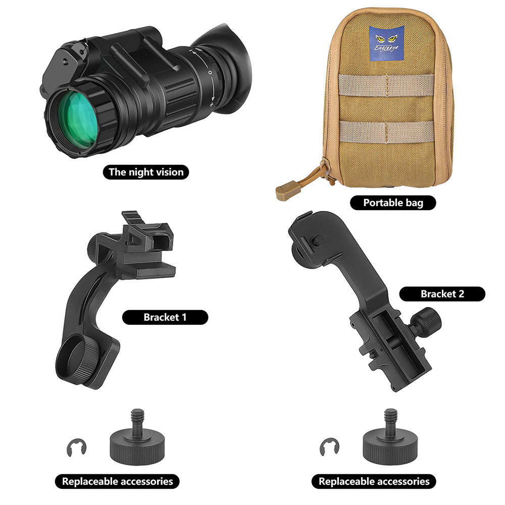 SPINA PVS 14 Hunting Night vision Monocular 200M Infrared IR NV Head-mounted with Mount Night vision sight