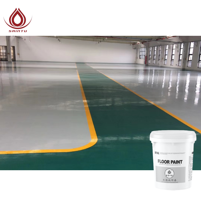 Waterborne epoxy self-leveling transparent varnish epoxy resin paint